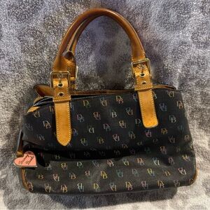 Dooney And Bourke Monogram Rainbow Handbag in Good Preloved Condition